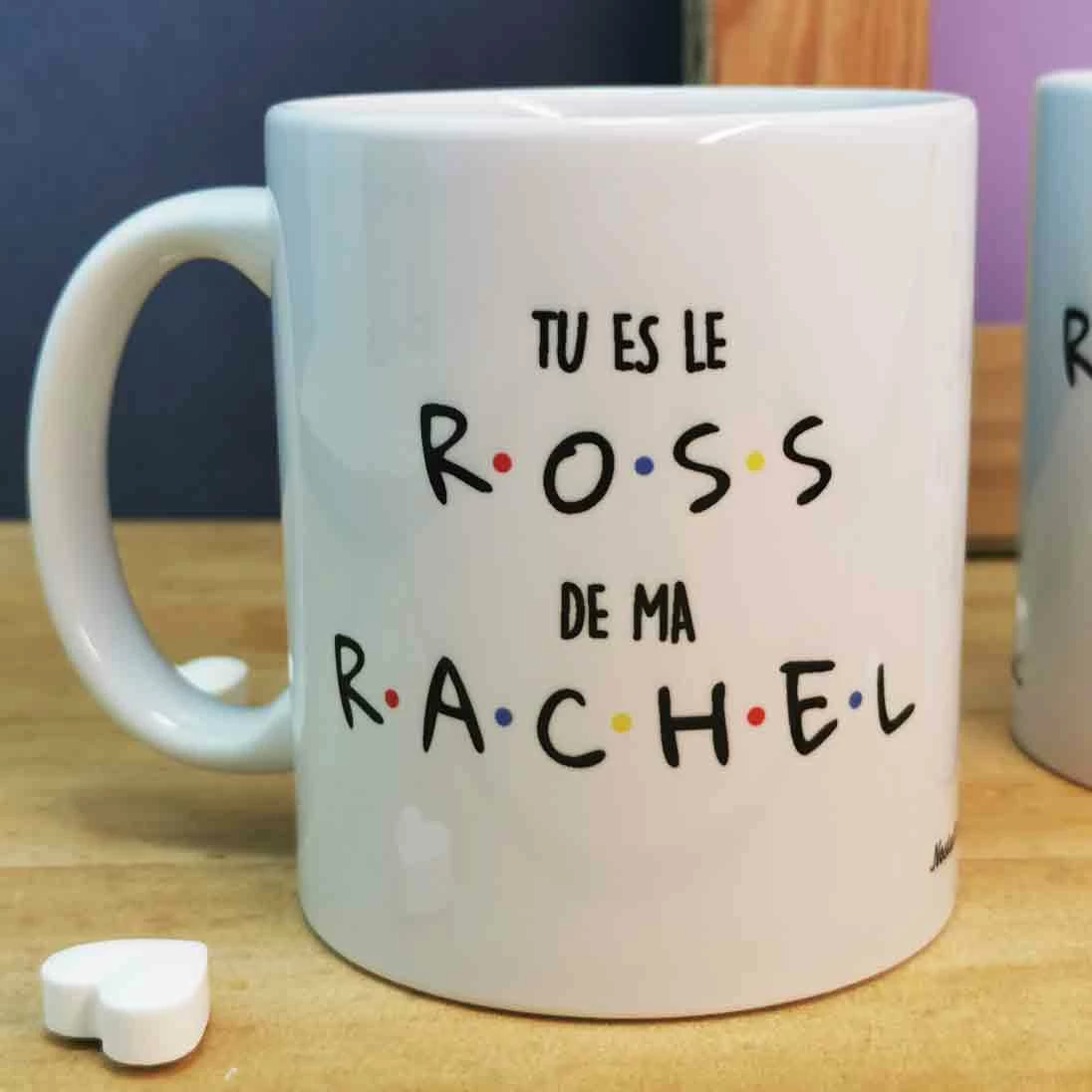 Mug Duo "Tu Es La Rachel De Mon Ross" – Image 4