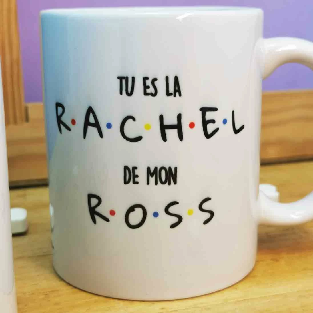 Mug Duo "Tu Es La Rachel De Mon Ross" – Image 5