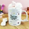 Mug "Pour Une Maman En Or" Rempli De Coeur En Guimauve X 10