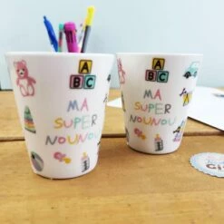 Set De 2 Tasses - "Ma Super Nounou"