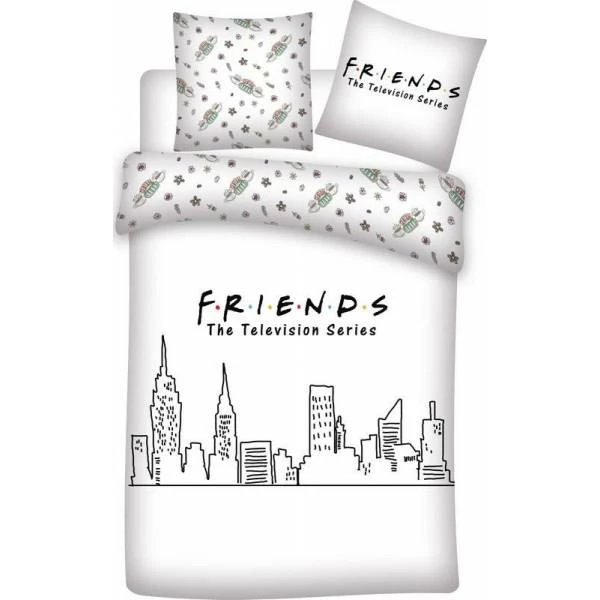 Friends - Parure / Housse De Lit 2 Personnes (240 X 220 Cm)