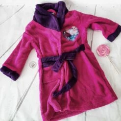 Disney - Peignoir Rose Fushia Pour Enfant - La Reine Des Neiges