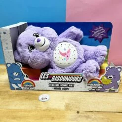 Peluche Veilleuse Bisounours Violette - Toubeaurêve (33cm)