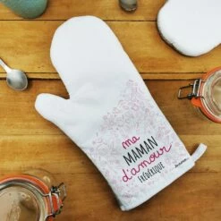 Manique De Cuisine Personnalisable "Ma Maman D'amour" - Cadeau Maman