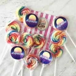 Sucettes Rondes Foraine Personnalisées X12 - Anniversaire Des Années 80