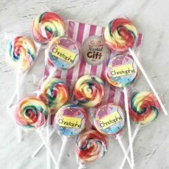 Sucettes Rondes Foraine Personnalisées X12 - Anniversaire Des Années 90