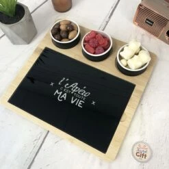 Plateau ApĂ©ro En Bambou â Planche Et Coupelles