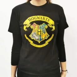 Harry Potter - T-shirt Noir Manches Courtes