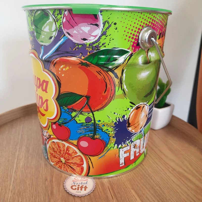Chupa Chups - Tubo - Pot MĂ©tal Fruits De 150 Sucettes â Image 3