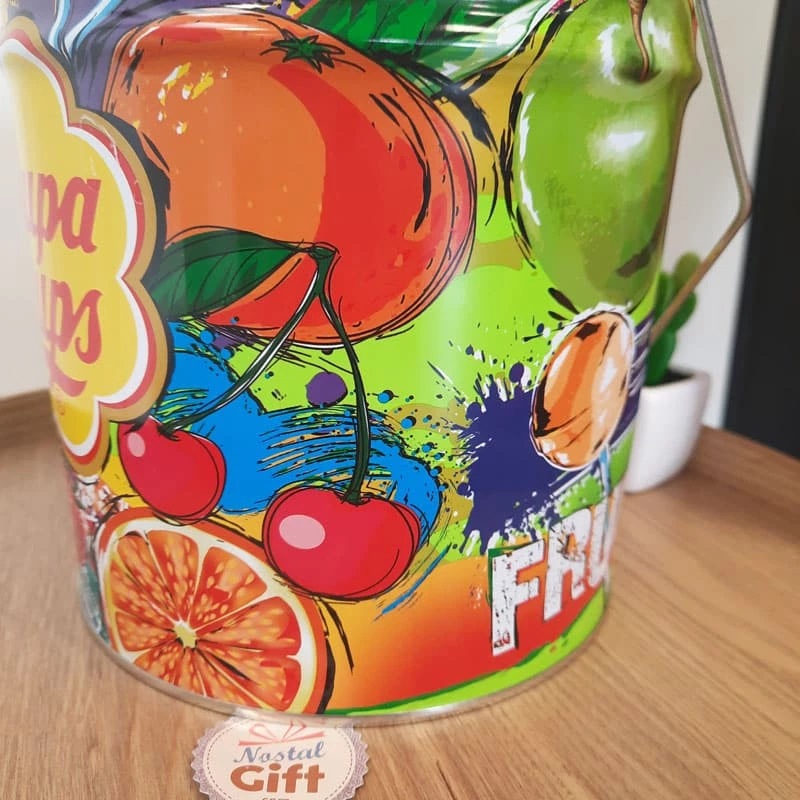 Chupa Chups - Tubo - Pot MĂ©tal Fruits De 150 Sucettes â Image 4
